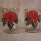Poinsetta Glasses 4 oz.