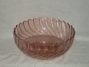Pink Deperession Serving Bowl