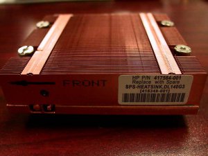 Solid Copper Heatsink HP Proliant PN 417564-001