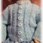 Cabled Cardigan for Bleuette Knitting Pattern