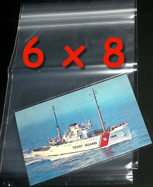 50 6 x 8 in. small zip lock bags clear 2 mil reclosable