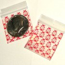 100 Red Ladybugs Apple Baggies 1.5 x 1.5" Small Zip Bags 1515
