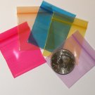 100 Rainbow Colors Baggies 1.75 x 1.75" Small Ziplock Bags 175175
