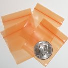 100 Orange Baggies 2 x 2" Small Ziplock Bags 2020