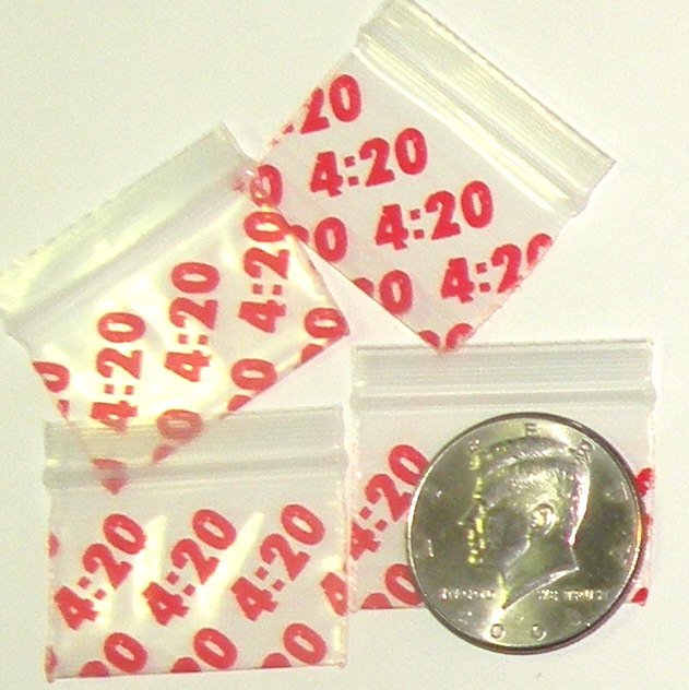 200 It's 4:20 Baggies 1510 Apple® Brand Bags 1.5 in by 1 in.