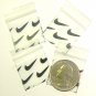 100 Apple Baggies Swoosh design 1 in by 1 in. Minizip Bags 1010