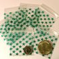 100 Green Stars 2 x 2" Small Apple Baggies 2020