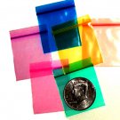 100 Rainbow Colors Baggies 1.5 x 1.5" Small Zip locking Bags 1515
