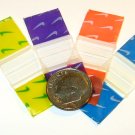 100 Color mix Swoosh Baggies, 5858 zip lock bags 0.63 x 0.63 inch