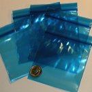 100 Blue baggies 3 x 3" mini zip lock bags 3030
