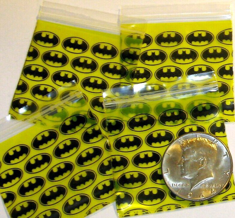 200 Batman Baggies 2 x 2" Small Ziplock Bags 2020