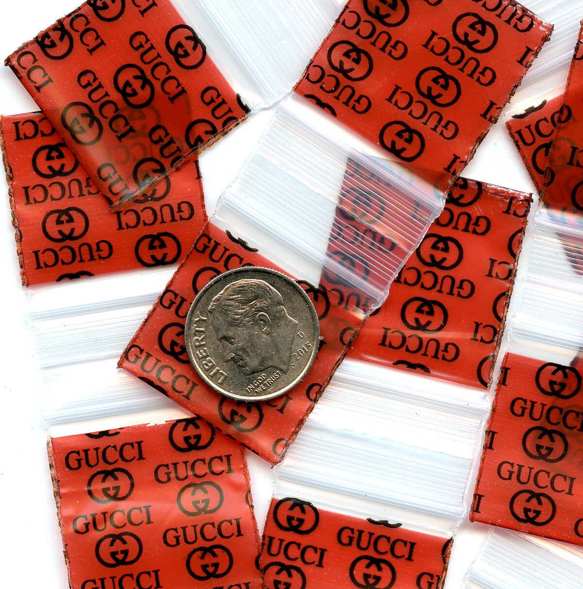 200 Luxury Brand Apple baggies 1 x 1" Mini Ziplock Bags 1010 reclosable (G)