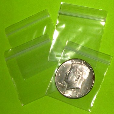 100 Clear Apple baggies 1.5 x 1.5" Mini Zip lock Bags 1515..