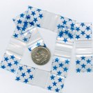 100 Blue Stars Baggies 5858 zip lock 5/8" x 5/8" Apple® Brand