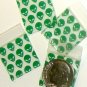 200 Green Aliens Baggies 3434 zip lock 0.75 x 0.75" Apple Brand