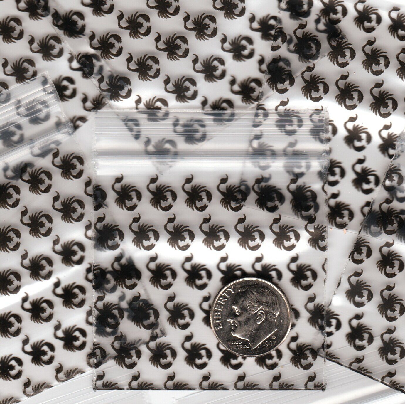 200 Scorpions Apple Baggies 2 x 2" Mini Zip Bags 2020