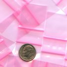 100 Pink Apple Baggies 1 x 1 in. Small Zip lock Bags 100 Pink Apple Baggies 1 x 1 in. Small Zip lock Bags