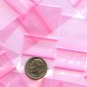 100 Pink Apple Baggies 1 x 1 in. Small Zip lock Bags