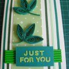 My handmade paper quilled gift card