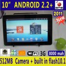 2011 Newest tablet pc Android 2.2 OS 10" WIFI 3G GPS Camera HDMI 1GMHz, DDR 512, RAM 4GB