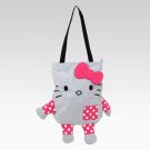 Pink, gray, Hello Kitty Tote, Jersey, Bag, Purse, Face, Feet, Sanrio, loungefly
