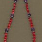 Red Coral and Amethyst Necklace
