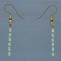 Yellow and Blue Beaded Earrings