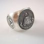 NEW MASONIC ANNUIT COEPTIS ILLUMINATI PYRAMID & ALL-SEEING EYE SILVER 925 RING