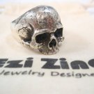 Ezi Zino Crack Skull ring sterling silver 925 From Islands Jewelry Collection