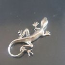 Solid Sterling Silver 925 Lizard Pendant