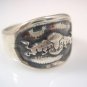 Red Bull Energy Drink logo Ring solid Sterling Silver 925