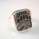 Ezi Zino Jewelry Designer Bear Claw/Paw signet ring Solid Sterling Silver 925