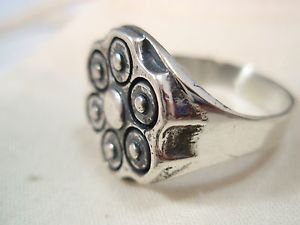 1 Percent Er Outlaw ring Sterling Silver Harley Biker Pistol Handgun by EZI ZINO