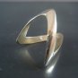 Israel Delini Designers Hand Made Art Modern Zigzag Solid Silver Sterling Ring