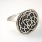 Ezi Zino Circle of Life tree of life Flower of Life sterling Silver 925 Ring