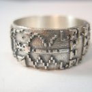The 2001 Answer to 'Arecibo' Rdiotlskof  Chilbolton Replay Sterling silver ring