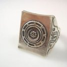 Ezi Zino Crop Circle pewsey white horse 2007 mayan code Sterling Silver 925 Ring