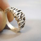 Israel Delini Designers Hand Made Art Vintage Style Solid Silver Sterling Ring