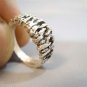 Israel Delini Designers Hand Made Art Vintage Style Solid Silver Sterling Ring