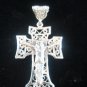 Beautiful Vintage 925 Sterling Silver Pendant Cross Crucifix Exclusive Russian O
