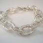chunky silver textured,Silver Chain women Bracelet sterling silver by Ezi Zino