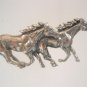 Solid Sterling Silver 925 Vintage mustang Horse Pendant with Necklace