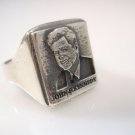 john kennedy Jack Kennedy Portrait Ring Sterling Silver 925