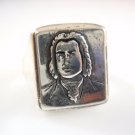 Johann Sebastian Bach German composer musician Ring Sterling Silver 925 Ezi Zino