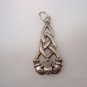 Ladies Irish Claddagh Love & Friendship Celtic pendant Solid Sterling Silver 925