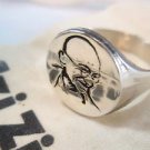 Ezi Zino Jewelry Designer Mahatma Gandhi Political leader ring sterling Silver