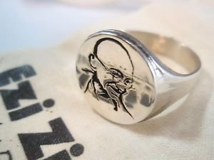 Ezi Zino Jewelry Designer Mahatma Gandhi Political leader ring sterling Silver