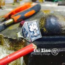 Solid Sterling Silver 925 Golani Israeli Army Idf Zahal  signet Ring by Ezi Zino