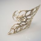 long Leaf Vintage Style Solid Sterling Silver 925 Ring