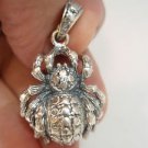 Ezi Zino Black Widow Spider Tarantula Pendant Solid Sterling Silver Ring 925